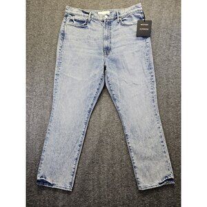 Mother Jeans Womens Size 34 The Swooner Rascal Ankle Jeans Signs and Symbols NWT